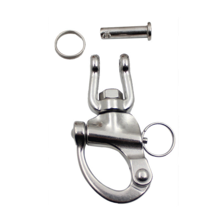 Yachting Sailing Stainless Steel Coil Type Rotary Spring Shackle, Specification: 87mm - Marine Accessories & Parts by buy2fix | Online Shopping UK | buy2fix