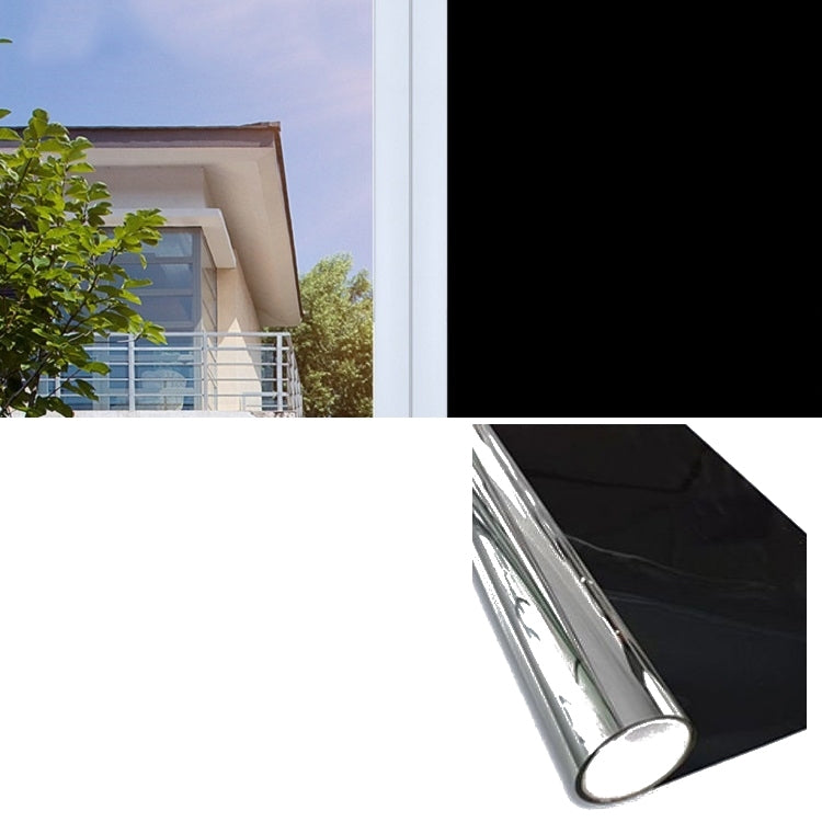 Sunscreen Shading Film One-way Perspective Anti-peeping Glass Sticker, Specification: 50x100cm(Full Shading-Black) - Door & Window Films by buy2fix | Online Shopping UK | buy2fix