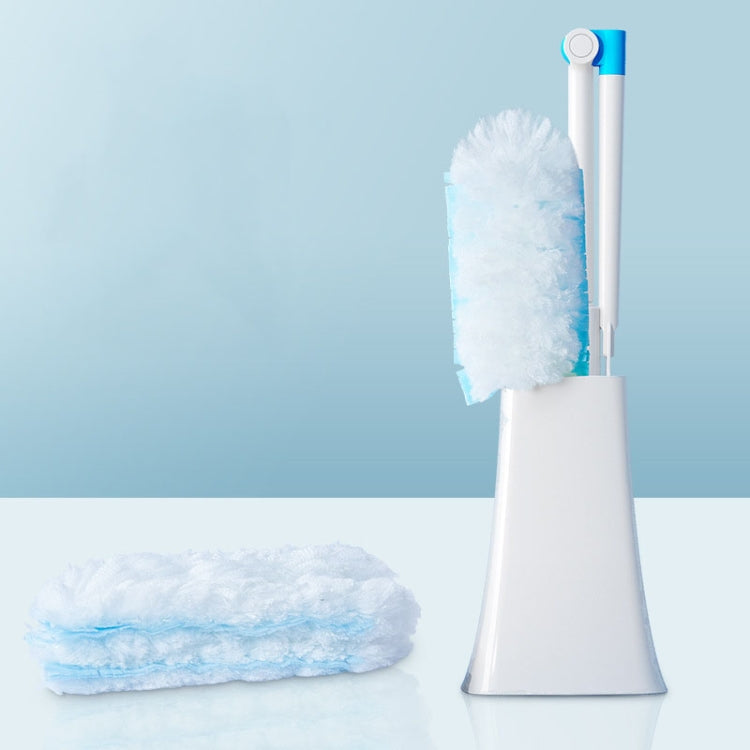 Disposable Household Vacuum Retractable Feather Duster, Style: With Base+2 Clothes - Sponges, Cloths & Brushes by buy2fix | Online Shopping UK | buy2fix