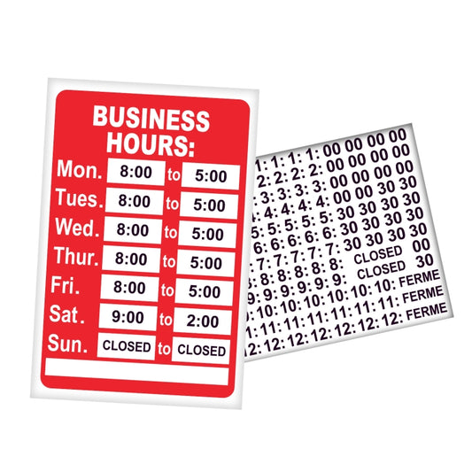 Company Shop Coffee Business Premises Business Hours Sticker - Sticker by buy2fix | Online Shopping UK | buy2fix