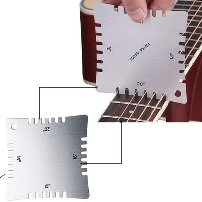 4 PCS/ Set Guitar With Teeth Ruler Guitar Repair Measuring Ruler Tools - Stringed Instruments Accessories by buy2fix | Online Shopping UK | buy2fix