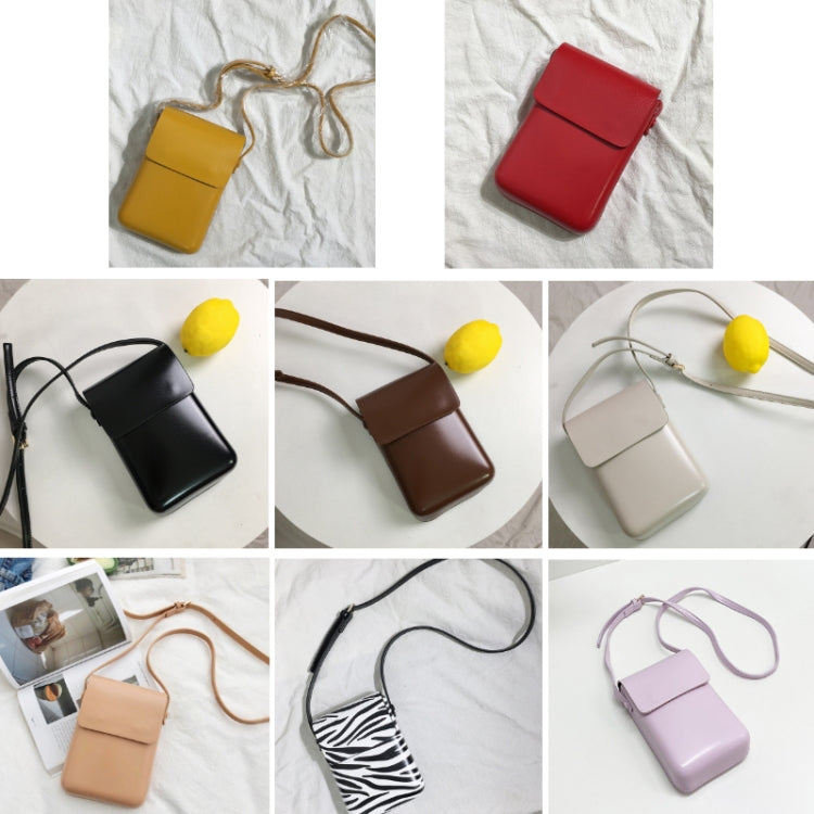 Fashion Versatile Vertical Models Single Shoulder Crossbody Mobile Phone Bag, Color: Yellow - Single-shoulder Bags by buy2fix | Online Shopping UK | buy2fix