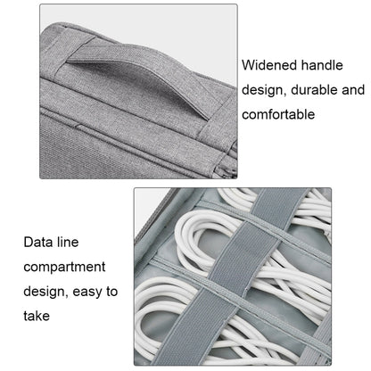 Baona Multifunctional Earphone Data Cable Digital Storage Bag, Spec: 2-layer Box (Gray) - Digital Storage Bag by Baona | Online Shopping UK | buy2fix