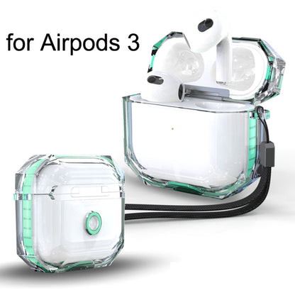 For AirPods 3 RJT-AP-03 Transparent Anti-fall Bluetooth Earphone Protective Sleeve(White) - For AirPods 3 by buy2fix | Online Shopping UK | buy2fix