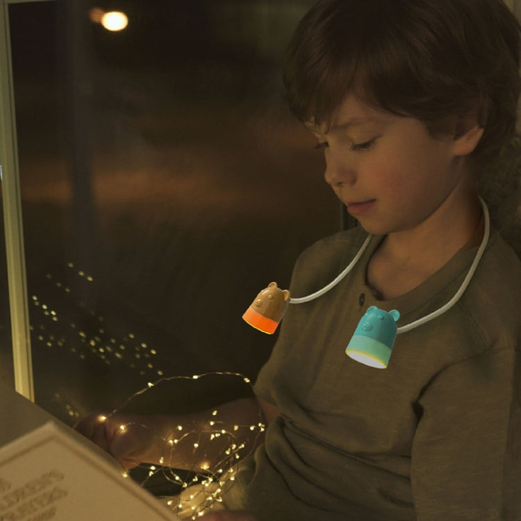 KD201 Portable Lamp Hanging Neck Reading LED Night Light, Style: Bear (Orange+Green) - Desk Lamps by buy2fix | Online Shopping UK | buy2fix