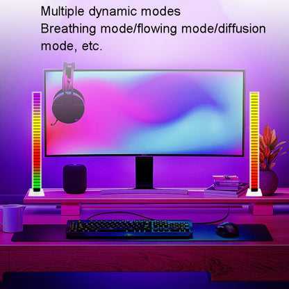 LED Pick Up Light Illuminating Light Effect Desktop Night Light, Color: Black+Stand(USB Charging) - Novelty Lighting by buy2fix | Online Shopping UK | buy2fix