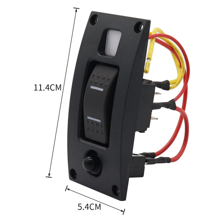 Marine Self-Locking Resetting Switch With Overload Protection Indicator Light ON-OFF 2 Switch - Marine Accessories & Parts by buy2fix | Online Shopping UK | buy2fix