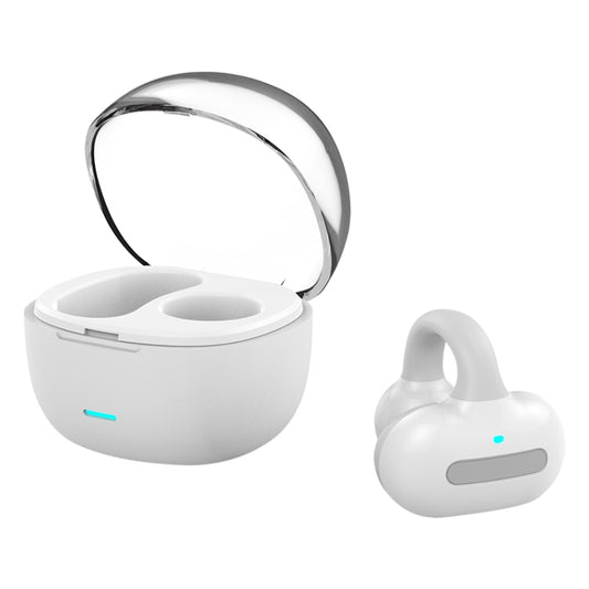 Ear Clip Type With Charging Warehouse Touch Bone Conduction Bluetooth Earphone, Color: Grey - Bluetooth Earphone by buy2fix | Online Shopping UK | buy2fix