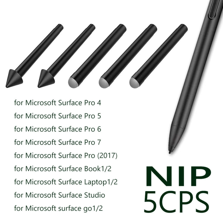 For Microsoft  Surface Pro 4/5/6/7/Book /Pro X 2pcs 2H+3pcs HB  Pen Nib Refill - Pencil Accessories by buy2fix | Online Shopping UK | buy2fix