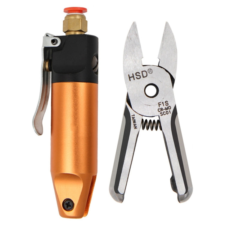 HSD HS-5+F1S Cut Plastic Set 2 In 1 Pneumatic Snip Plier Cutting Metal Plastic Model Scissor Tool - Pliers by HSD | Online Shopping UK | buy2fix