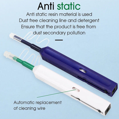 2pcs /Set Fiber Optic Cleaning Pen Endface Cleaner Fiber Optic Cleaning Tool for 1.25mm LC/Mu and 2.5mm SC/ST/FC(SC+LC) - Lan Cable and Tools by buy2fix | Online Shopping UK | buy2fix