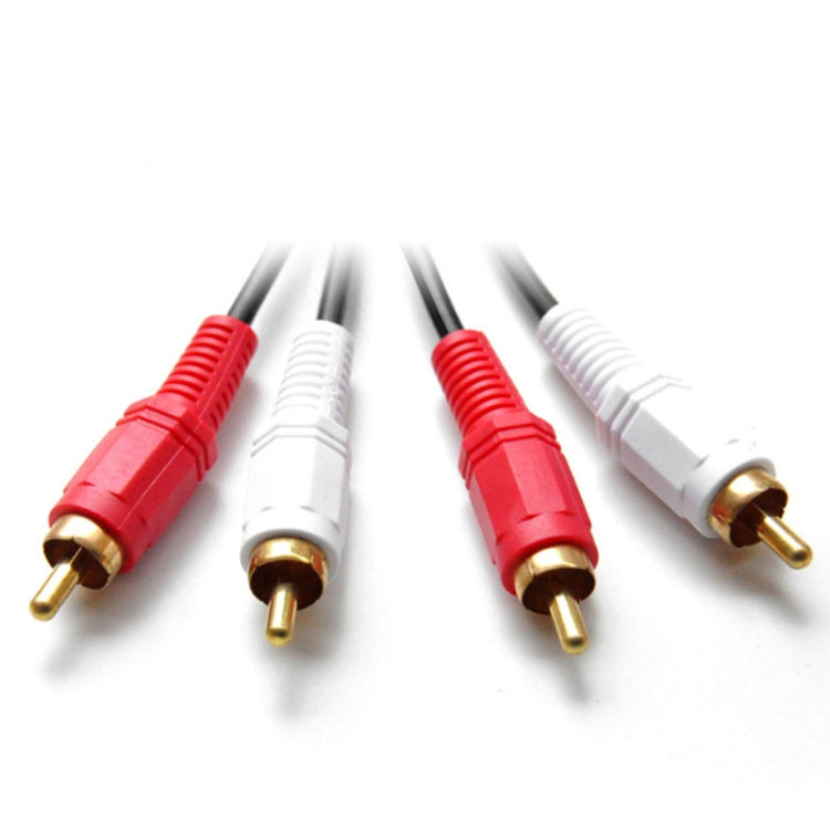 3m Double Lotus Audio Cable RCA Two-To-Two Power Amplifier Audio Cable - RCA Cable by buy2fix | Online Shopping UK | buy2fix