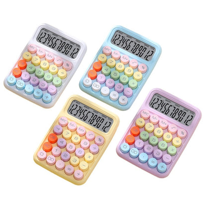 12-Bit Dopamine Flex Keyboard Calculator Candy Color Office Student Calculator(Sky Blue) - Calculator by buy2fix | Online Shopping UK | buy2fix