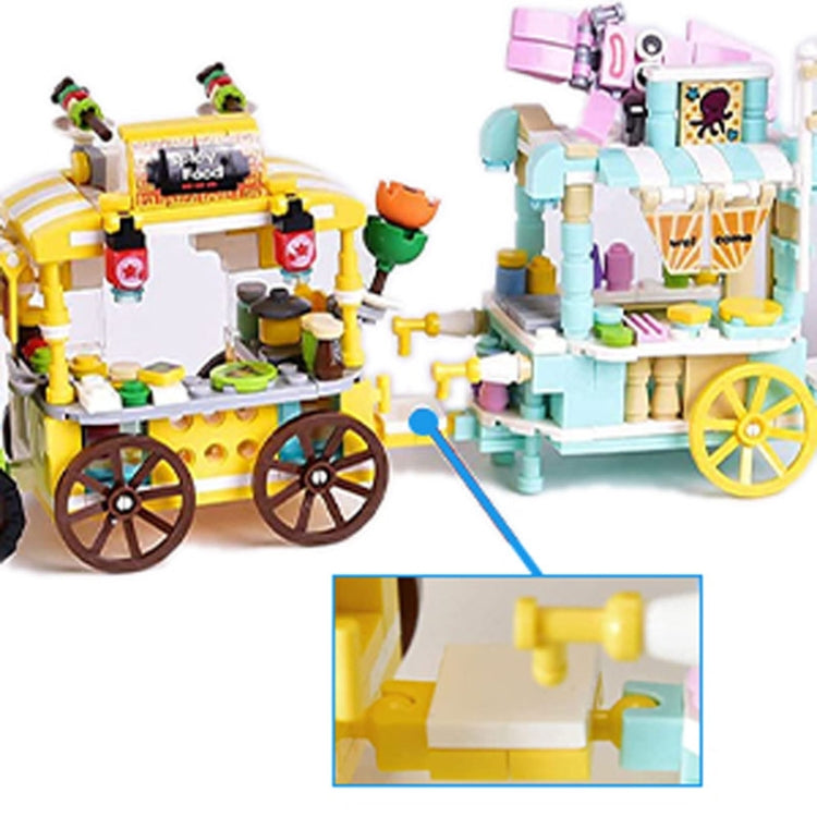 LELE BROTHER Children Assembling Mini City Street Scene Building Blocks, Style: 8613-4 Juice Car - Building Blocks by LELE BROTHER | Online Shopping UK | buy2fix