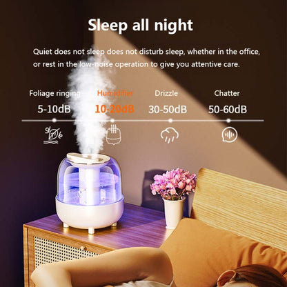 4L Wireless Humidifier USB Oil Diffuser with Night Light(White) - Air Purifiers & Accessories by buy2fix | Online Shopping UK | buy2fix