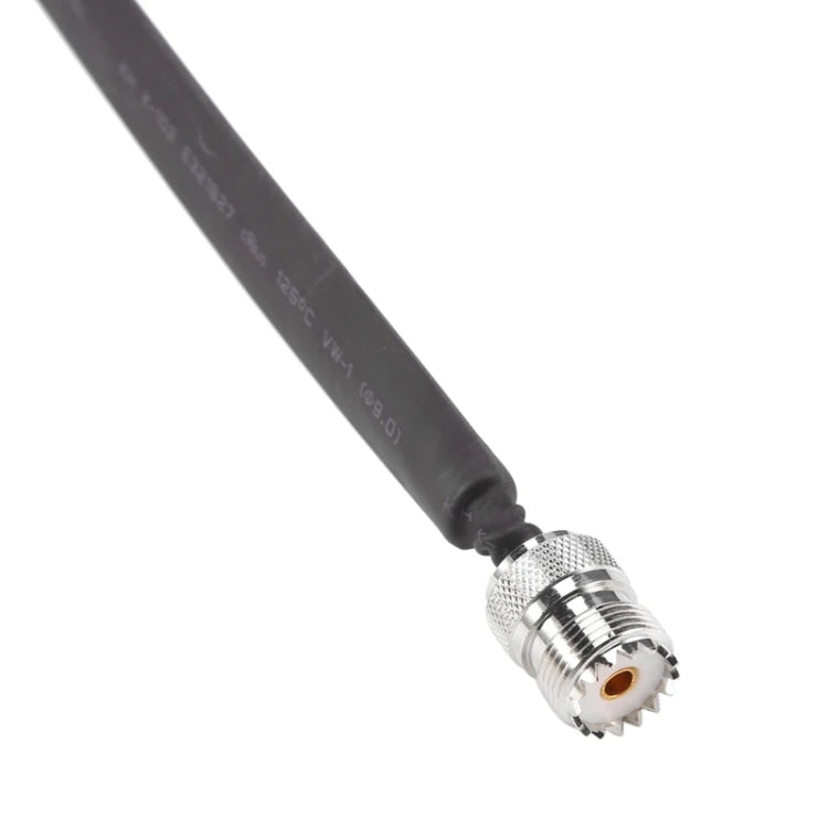 Window/Door Pass Through Flat RF Coaxial Cable UHF 50 Ohm RF Coax Pigtail Extension Cord, Length: 30cm(Female To Female) - Connectors by buy2fix | Online Shopping UK | buy2fix