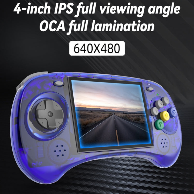 ANBERNIC RG ARC-S Handheld Game Console 4-Inch IPS Screen Linux System Portable Video Arcade 256G(Transparent Blue) - Pocket Console by ANBERNIC | Online Shopping UK | buy2fix