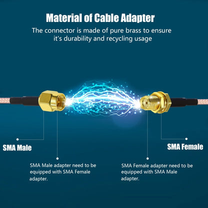 SMA Female To 2 CRC9 R WiFi Antenna Extension Cable RG316 Extension Adapter Cable(30cm) - Connectors by buy2fix | Online Shopping UK | buy2fix