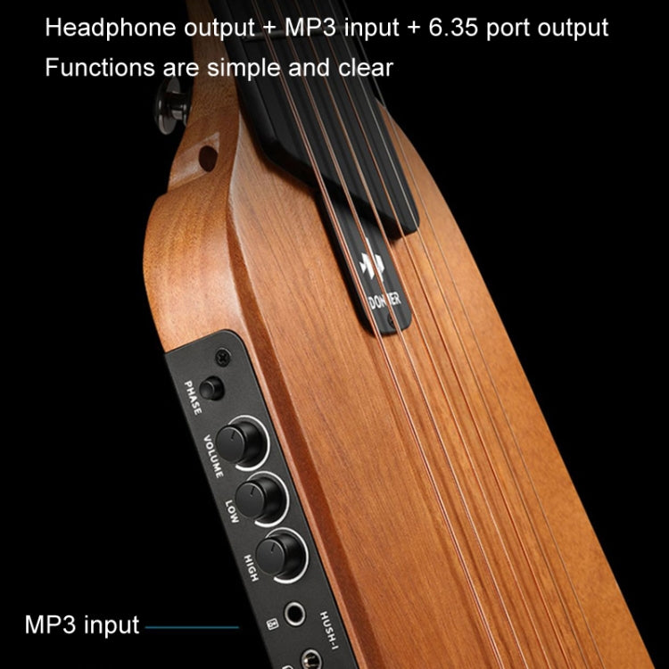 DONNER Smart Headless Silent Guitar Travel Portable Detachable Acoustic Guitar, Style: Mahogany - Stringed Instruments Accessories by DONNER | Online Shopping UK | buy2fix