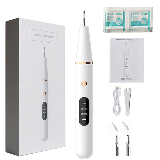 Ultrasonic Electric Dental Scaler Teeth Plaque Cleaner Dental Stone Removal With LED Light, Spec: Package B - Teeth Whitening by buy2fix | Online Shopping UK | buy2fix