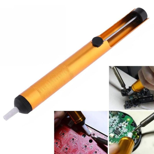 All-aluminum Alloy Solder Extractor Manual Soldering Iron Soldering Tool(Blister Gold) - Others by buy2fix | Online Shopping UK | buy2fix