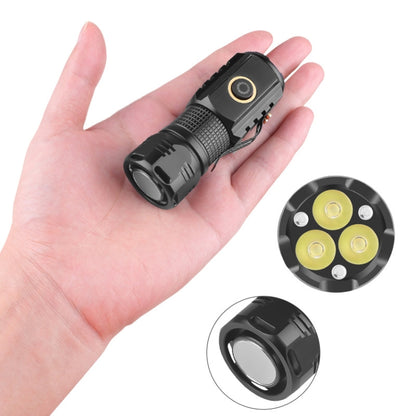 3LED Strong Light TYPE-C Charging Convenient Mini Multi-Function Flashlight(With USB Cable No Battery) - Mini Flashlight by buy2fix | Online Shopping UK | buy2fix