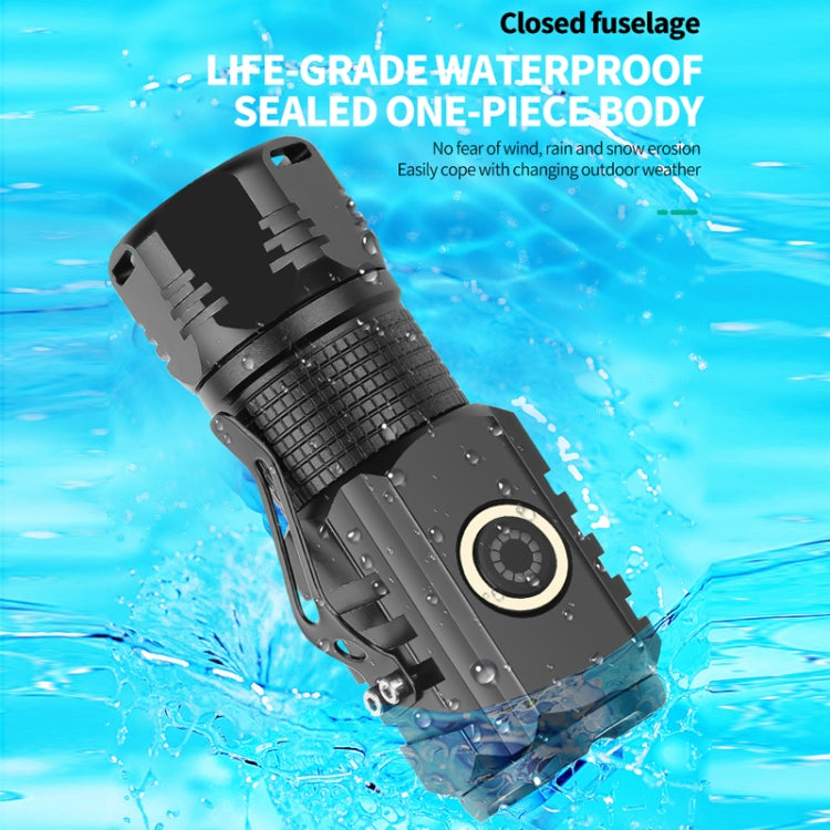 3LED Strong Light TYPE-C Charging Convenient Mini Multi-Function Flashlight(With USB Cable No Battery) - Mini Flashlight by buy2fix | Online Shopping UK | buy2fix