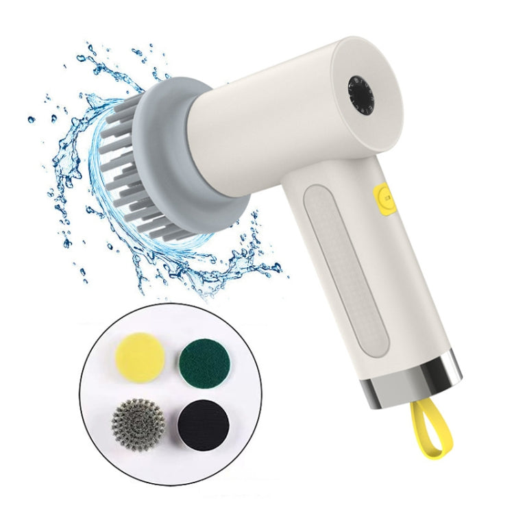 Multifunctional Handheld Cordless Electric Cleaning Brush(Ivory White) - Sponges, Cloths & Brushes by buy2fix | Online Shopping UK | buy2fix