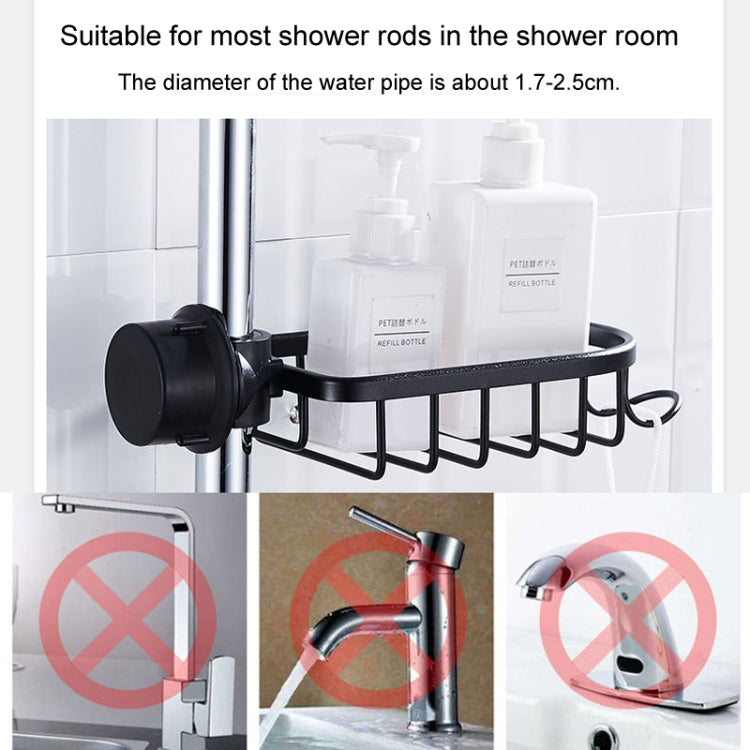 Kitchen Faucet Shelf No-Punch Sink Rag Drainage Basket Sponge Drainage Storage Rack, Style: B Black - Shelf by buy2fix | Online Shopping UK | buy2fix