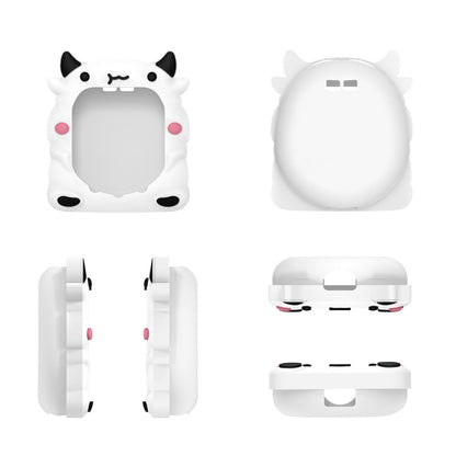 For Tamagotchi Uni (2023) Pet Game Console Silicone Protective Case(White Cow) - Accessories by buy2fix | Online Shopping UK | buy2fix