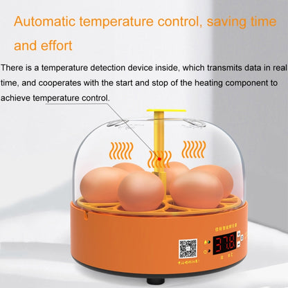 6-Eggs Small Household Experimental Children Smart Chicken Incubators, Spec: Dual-electric Automatic US Plug - Incubators by buy2fix | Online Shopping UK | buy2fix