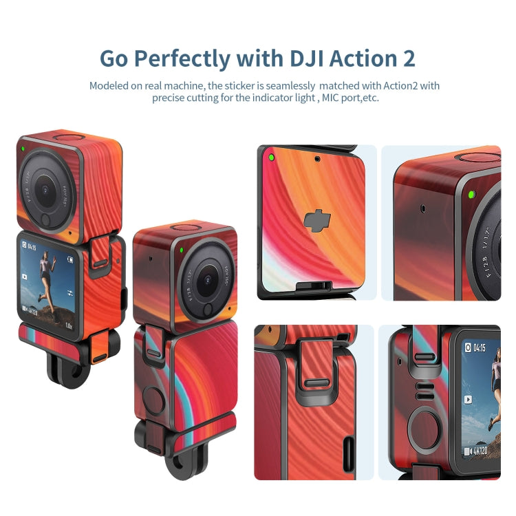 For DJI Action 2 aMagisn Body Protection Paper Scratch-Resistant Film Accessories, Style: Power Denim Cloth - Protective Film & Stickers by aMagisn | Online Shopping UK | buy2fix