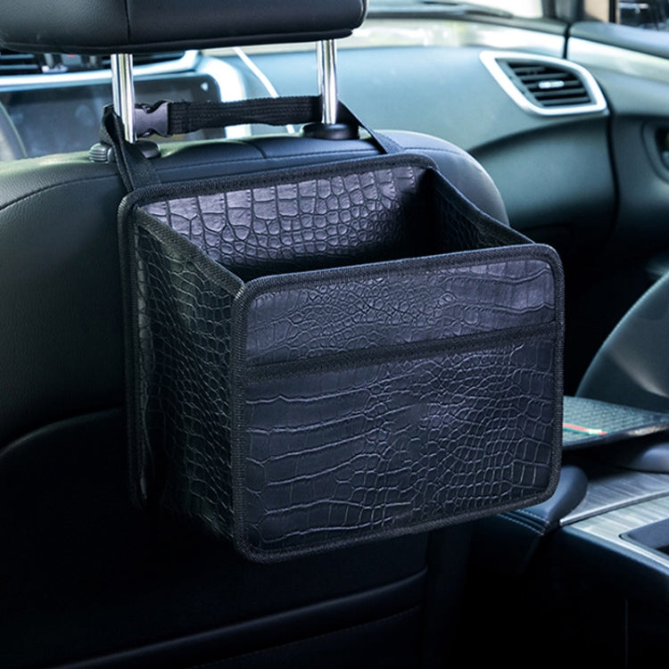 Car Hanging Garbage Bag Multifunctional Folding Storage Box, Model: H612 Crocodile Pattern - Stowing Tidying by buy2fix | Online Shopping UK | buy2fix