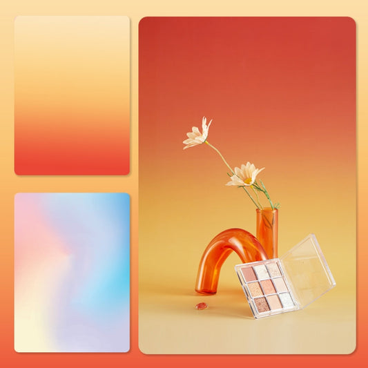 57 x 87cm Double-sided Gradient Background Paper Atmospheric Still Life Photography Props(Rainbow+Sunset) - Gradient Color by buy2fix | Online Shopping UK | buy2fix