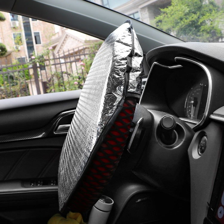 40cm Car Steering Wheel Cooling Insulating Aluminum Foil Sunshade - Window Foils & Solar Protection by buy2fix | Online Shopping UK | buy2fix