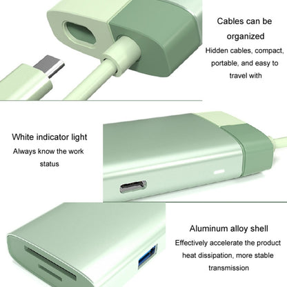 BS7A 7 In 1 Type-C Docking Station Multi-Function USB Hub Docking Station Converter(Gray) - USB HUB by buy2fix | Online Shopping UK | buy2fix