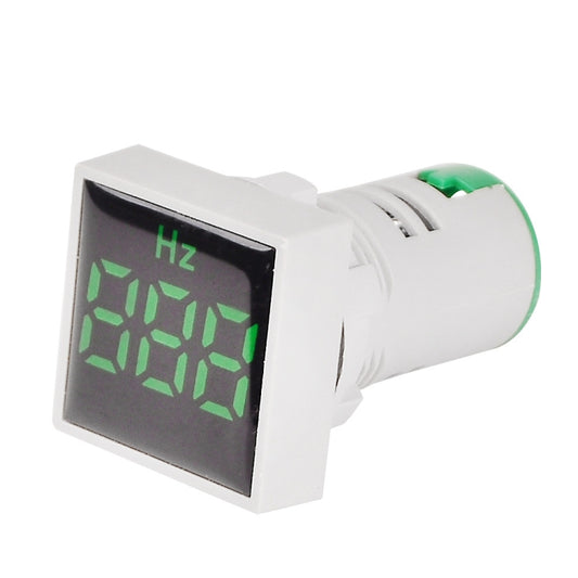 SINOTIMER ST17HZ 22mm Square LED Digital Display 50-75Hz AC Frequency Signal Indicator(04 Green) - Other Tester Tool by SINOTIMER | Online Shopping UK | buy2fix