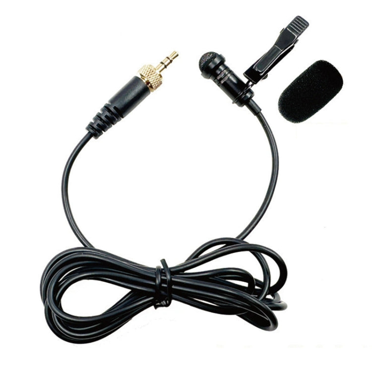 3.5mm Straight Internal Thread Plug Wireless Transmitting Lavalier Microphone, Length: 4m(Sponge Cover) - Microphone by buy2fix | Online Shopping UK | buy2fix