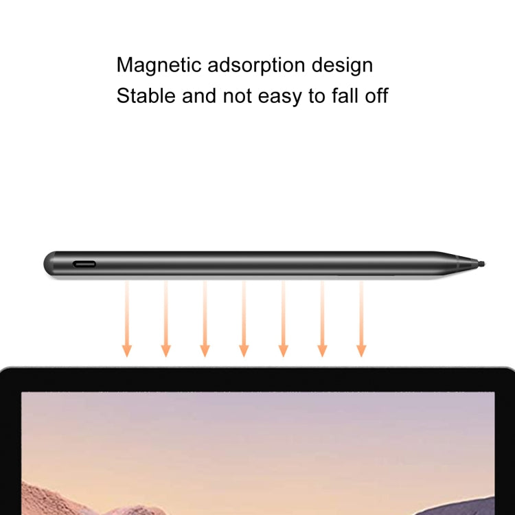 For Microsoft Surface 4096 Pressure Sensitive MPP2.0 Anti-false Touch Pressure Sensitive Capacitive Pen(Silver) - Stylus Pen by buy2fix | Online Shopping UK | buy2fix