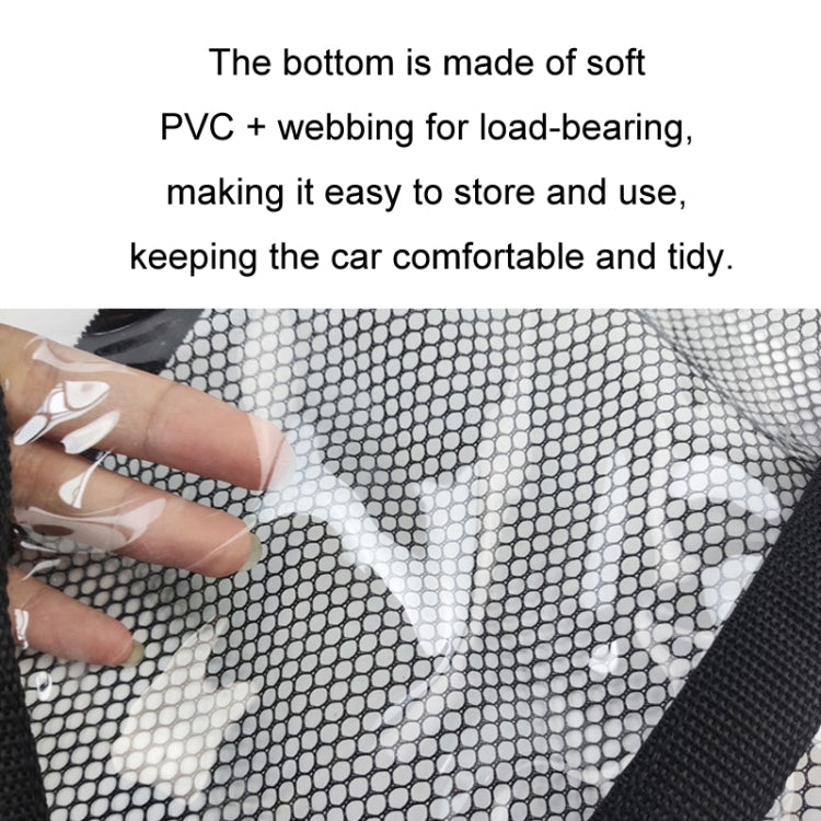 SUV Ceiling Storage Net Car Roof Mesh Storage Bag Suitable For 3-handle Models, Specification: Transparent PVC+Reinforcement Webbing - Stowing Tidying by buy2fix | Online Shopping UK | buy2fix