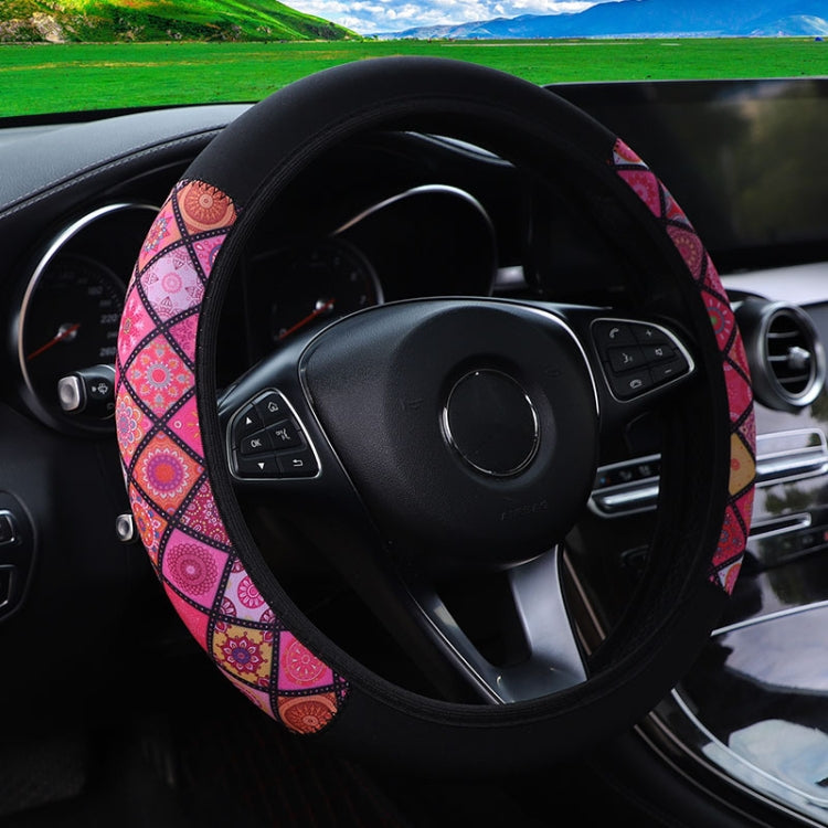 Color-blocked Neoprene Elastic Steering Wheel Cover Without Inner Ring(Random Pattern Delivery) - Steering Wheel Accessories by buy2fix | Online Shopping UK | buy2fix