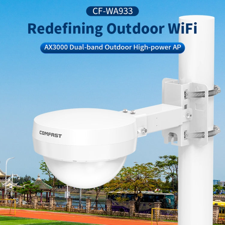 COMFAST WA933 Wi-Fi6  3000Mbps Outdoor Access Point Dual Band Waterproof Wireless Router Support VLAN(US Plug) - Broadband Amplifiers by COMFAST | Online Shopping UK | buy2fix