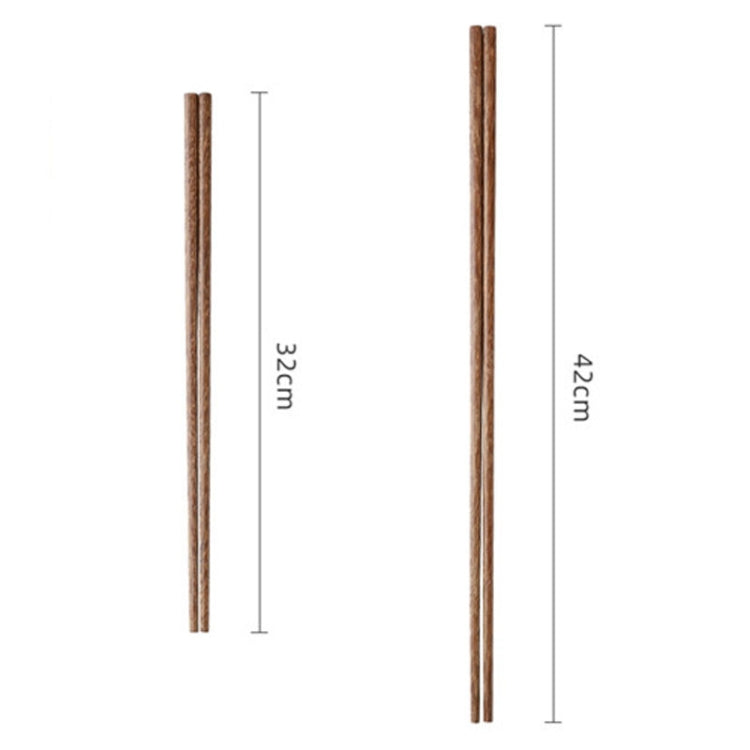 42cm Wooden Extra Long Chopsticks Household Anti-scald Non-slip Chopsticks For Hotpot Frying - Cutlery Sets by buy2fix | Online Shopping UK | buy2fix