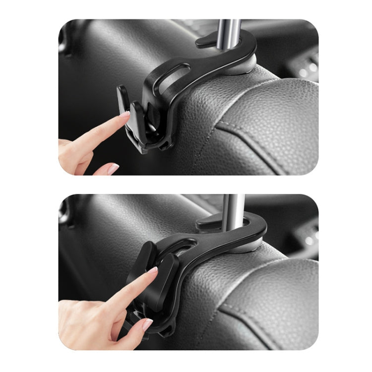 3pcs Car Foldable Hook Multifunctional Rear Seat Phone Holder(Black) - Auto Fastener & Clips by buy2fix | Online Shopping UK | buy2fix