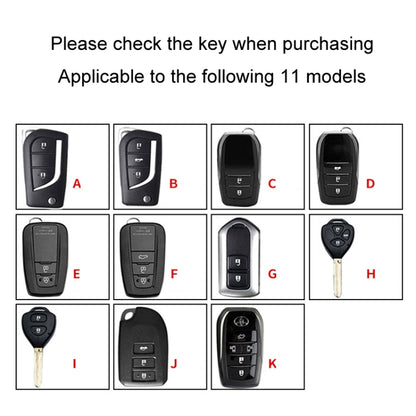 For Toyota Car Key Cover Multifunctional Keychain Anti-lost Number Plate, Style: A - Car Key Cases by buy2fix | Online Shopping UK | buy2fix