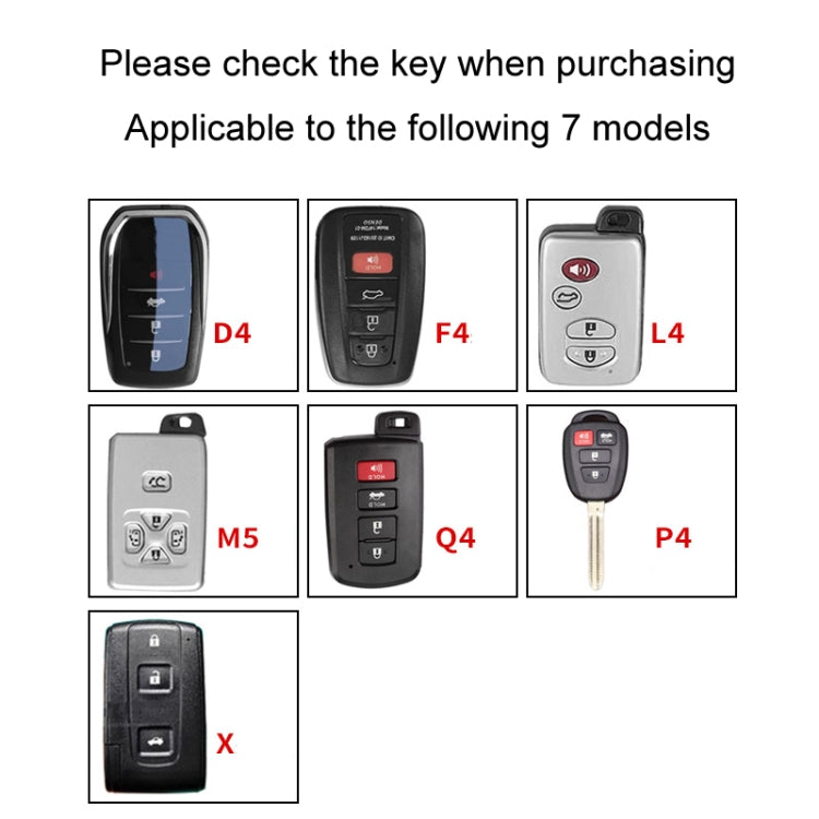 For Toyota Car Key Cover Multifunctional Keychain Anti-lost Number Plate, Style: Q4 - Car Key Cases by buy2fix | Online Shopping UK | buy2fix