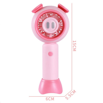 USB Handheld Fan Mini Portable Desktop Cute Cartoon Fan(Blue Bear) - Electric Fans by buy2fix | Online Shopping UK | buy2fix