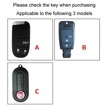 For Fiat Car Key Cover Multifunctional Keychain Anti-Lost Number Plate(B) - Car Key Cases by buy2fix | Online Shopping UK | buy2fix