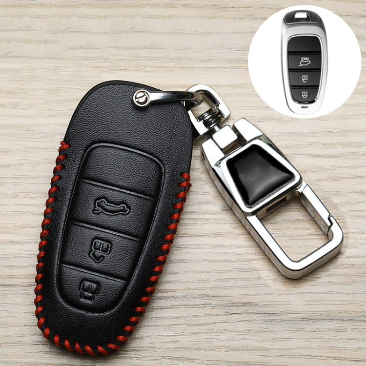 For Hyundai Car Key Cover Multifunctional Keychains Anti-lost Number Plates, Style: J - Car Key Cases by buy2fix | Online Shopping UK | buy2fix