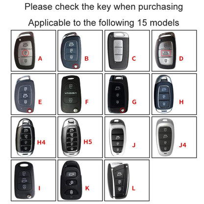 For Hyundai Car Key Cover Multifunctional Keychains Anti-lost Number Plates, Style: H5 - Car Key Cases by buy2fix | Online Shopping UK | buy2fix